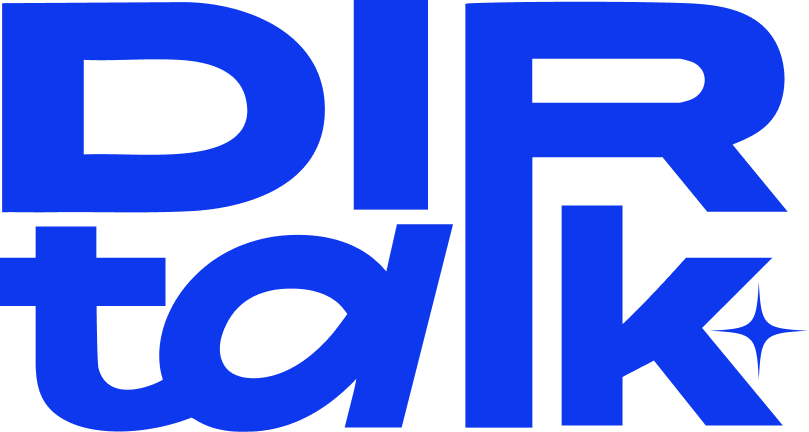 DIRTALK logo — primary blue version